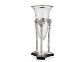 Lamedore Zeus Konik Camlı Silver Büyük Boy Vazo 25.5 x 25.5 x 59.5 Cm - 1