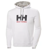 Helly Hansen HH Logo Hoodie Erkek Kapüşonlu Sweatshirt Beyaz HHA.33977-001 thumbnail 1
