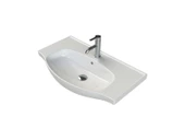 Turkuaz Cerastyle Lila Etajer Uyumlu Banyo Lavabo 80x45 cm thumbnail 1