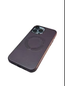 İphone 14 Pro Max Magsafe Leather Kapak Kılıf thumbnail 9