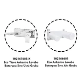 Eca Tiera Ankastre Gömme Lavabo Bataryası Set (102167605-K+102166601) - 1