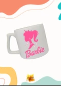 Barbie Özel Tasarım Baskılı Lüks Seramik Kupa Bardak Çay-kahve Bardağı - 1