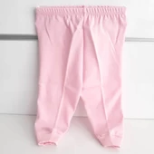 Sade Pembe Tek Alt Bebek Penye Pantolon - 3