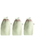 KELEBEK KESE 3 ADET LASTİKLİ KALIN BANYO HAMAM KESESİ - 1