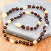 Bebek Damla Kehribar Diş Kolye - 2