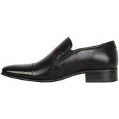 ModaAyakkabı 2010 Siyah Deri Günlük Kılasik Ayakkabı - 10