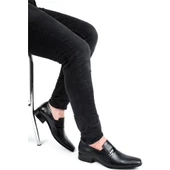 Moda Ayakkabı 7420 Siyah Kauçuk Deri Erkek Klasik Ayakkabı - 26