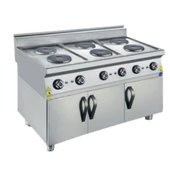 CSA Karacasan 900 Seri  Dolaplı 120 cm 6 Gözlü Elektrikli Ocak - 1
