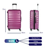 Vegmann Delphin Violet Büyük Boy Valiz - 2