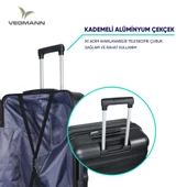 Vegmann Delphin Siyah Büyük Boy Valiz thumbnail 8