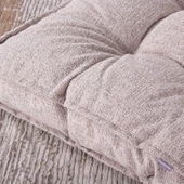 Homedius Sofa Buklet Kapitoneli Yer-Sedir Minderi  Açık Kahverengi Çift - 4