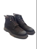 Komcero 1233 Erkek Nubuk Deri Fermuarlı Casual Bot - 3