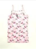 TUTKU 0850 KIZ ÇOCUK İP ASKILI DESENLİ ATLET 12 ADET thumbnail 4