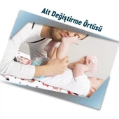 Pratikser Tek Kullanımlık Alt Değiştirme Örtüsü Baskılı - 50x65cm - Koli - 2