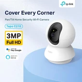 TP-Link Tapo C210, Ev Güvenliği için 360 Derece 2K UHD Wi-Fi Kamera thumbnail 2