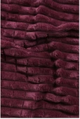 Merinos Çift kişilik  Modern Line 3 Parça Battaniye Seti - Cherry - 2