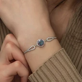 Lucky Life 925 Ayar Gumuss Mistik Topaz Bileklik - 2