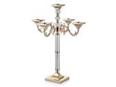 La'medore Cylinders Clear 5'li Şamdan Gold 35x35x60 Cm - 2