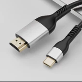 Zore QG06 8K 60 Hz Görüntü Kalitesi Type-C to HDMI Kablo 1.8M - 4