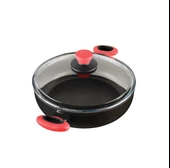 Leggno Clr2828st24rd Sığ Tencere Kırmızı 24 Cm - 1