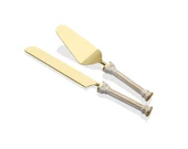 Lamedore Pepso 2'li Kek Servis Seti Mat Altın Renk - 1