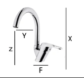 Lavabo Bataryası 360 Derece Oynar Başlıklı Banyo Bataryası 5 YIL Garantili Lavabo Musluğu - 2