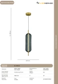 ZC-322-1G TEKLİ MODERN AVİZE - 2