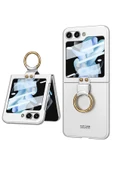 Galaxy Z Flip 5 Kılıf Kıpta Yüzüklü Flip Sert Kılıf - 2