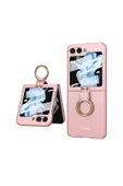 Galaxy Z Flip 5 Kılıf Kıpta Yüzüklü Flip Sert Kılıf - 4