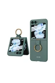 Galaxy Z Flip 5 Kılıf Kıpta Yüzüklü Flip Sert Kılıf - 3