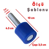 Sürgülü Sürmeli Demir Kapı Dış Bahçe Kapısı PVC Denge Bilyası Tekerleği Makara Plastik Metal Uç thumbnail 2