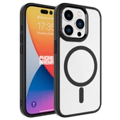 Vendas iPhone 15 Pro Max Uyumlu (15 Pro Max) Krom Serisi Wireless Şarj Özellikli Magsafe Silikon Kapak - 12