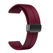 Oppo Watch 46mm 22mm Manyetik Klipsli Silikon Lüx Kordon + Metal Kordon Dönüştürücü - 12