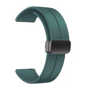 Oppo Watch 46mm 22mm Manyetik Klipsli Silikon Lüx Kordon + Metal Kordon Dönüştürücü - 7