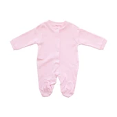 Sade Pembe Bereli Eldivenli Bebek Tulum - 2