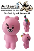 Silikon Sevimli Ayıcık Kalemlik 1 Adet Yumuşak Silikon Sevimli Hayvanlar Kalem Kutusu Eğlenceli Hediyelik Kalemlik - 5