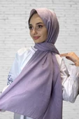 Organik Şal - Pamuk Tek Renk Şal  AÇIK LİLA thumbnail 1