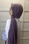 Organik Şal - Pamuk Tek Renk Şal  MÜRDÜM - 2