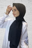 Organik Şal - Pamuk Tek Renk Şal  SİYAH - 1