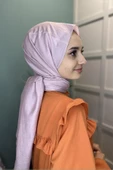 Organik Şal - Pamuk Tek Renk Şal  AÇIK PUDRA - 3
