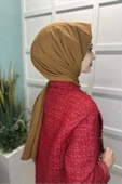 Pamuk Cazz Şal - Kadın Tesettür Şal  ÇİKOLATA thumbnail 5