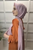 Pamuk Cazz Şal - Kadın Tesettür Şal  PUDRA - 2