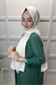 Pamuk Cazz Şal - Kadın Tesettür Şal  SU YEŞİLİ - 2