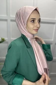 Organik Şal - Pamuk Tek Renk Şal  PUDRA thumbnail 3