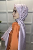 Organik Şal - Pamuk Tek Renk Şal  AÇIK PUDRA - 2