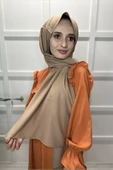 Pamuk Cazz Şal - Kadın Tesettür Şal  KAHVE thumbnail 4