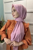 Pamuk Cazz Şal - Kadın Tesettür Şal  PEMBE thumbnail 2