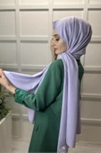 Pamuk Cazz Şal - Kadın Tesettür Şal  AÇIK LİLA - 2