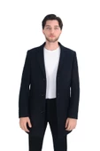 Cengiz İnler Mono Yaka Düğmeli Erkek Kaşe Kaban - 7