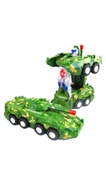 Transformers Askeri Zırhlı Tank Sesli Işıklı Çarpıp Dönen Oyuncak Tank - 1